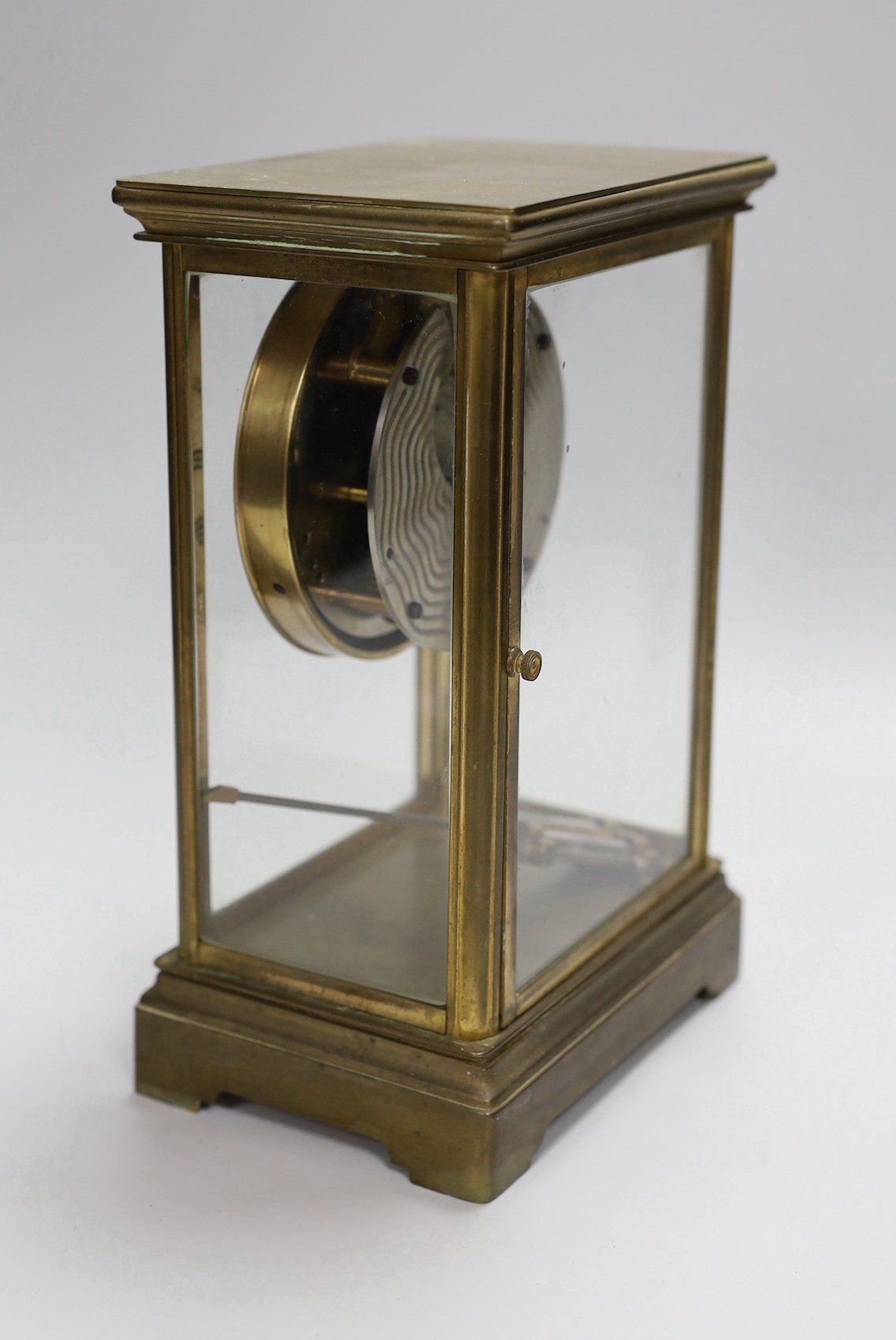 A Vermont Clock Co. USA four glass timepiece, 24cm